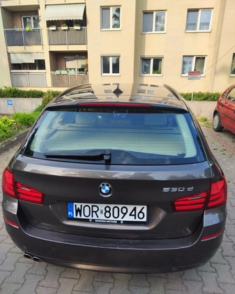 BMW Seria 5 cena 59900 przebieg: 216000, rok produkcji 2012 z Warszawa małe 497